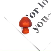 Cute Mushroom Wood Refrigerator Magnet sku image 2