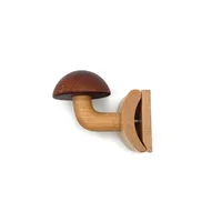 Cute Mushroom Wood Refrigerator Magnet sku image 6