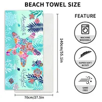 Animal Letter Fruit Superfine Fiber Cute Cover Ups main image 2