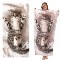 Animal Letter Fruit Superfine Fiber Cute Cover Ups sku image 61