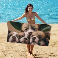 Animal Letter Fruit Superfine Fiber Cute Cover Ups sku image 62