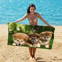 Animal Letter Fruit Superfine Fiber Cute Cover Ups sku image 67