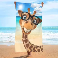 Animal Letter Fruit Superfine Fiber Cute Cover Ups sku image 103