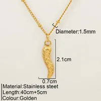Romantic Simple Style Heart Shape Wings Lock 304 Stainless Steel Women's Pendant Necklace sku image 7
