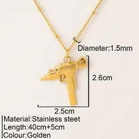 Romantic Simple Style Heart Shape Wings Lock 304 Stainless Steel Women's Pendant Necklace sku image 14