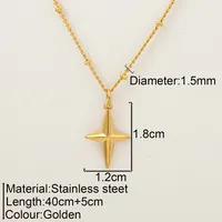 Romantic Simple Style Heart Shape Wings Lock 304 Stainless Steel Women's Pendant Necklace sku image 25