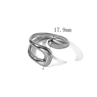 Simple Style Classic Style Irregular Solid Color 304 Stainless Steel 18K Gold Plated Unisex Rings main image 2