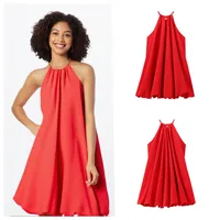 Women's Strap Dress Elegant Strap Sleeveless Solid Color Knee-Length Holiday Banquet Selfie main image 1