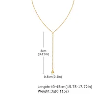 Wholesale Jewelry IG Style Baroque Style Geometric 304 Stainless Steel Freshwater Pearl 18K Gold Plated Necklace Cable Chain main image 3