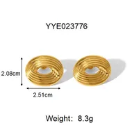 Vintage Style Simple Style Eye 304 Stainless Steel 18K Gold Plated Women's Jewelry Set main image 2