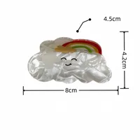 Women's Simple Style Clouds Acetic Acid Sheets Hair Claws main image 4