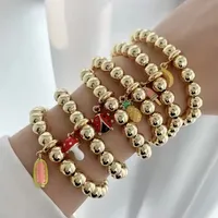 Cute Classic Style Beetles Pineapple Banana Copper Plating Women's Bracelets main image 3