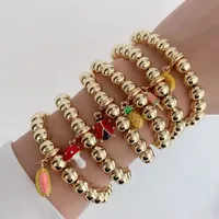 Cute Classic Style Beetles Pineapple Banana Copper Plating Women's Bracelets main image 1