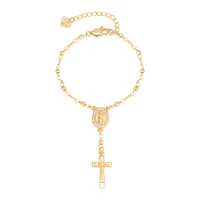 Wholesale Jewelry Virgin Mary Copper 18K Gold Plated Bracelets main image 10
