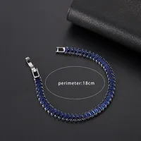 Wholesale Jewelry Elegant Shiny Geometric Copper Bracelets Tennis Chain main image 2