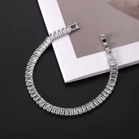 Wholesale Jewelry Elegant Shiny Geometric Copper Bracelets Tennis Chain main image 5