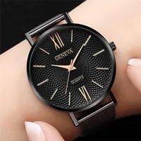 Retro Punk Solid Color Buckle Quartz main image 1