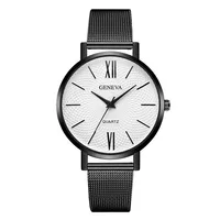 Retro Punk Solid Color Buckle Quartz main image 3