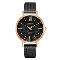 Retro Punk Solid Color Buckle Quartz sku image 5