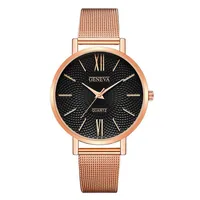 Retro Punk Solid Color Buckle Quartz sku image 9