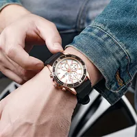 Casual Solid Color Buckle Quartz main image 1