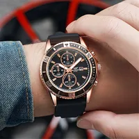 Casual Solid Color Buckle Quartz main image 2