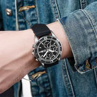 Casual Solid Color Buckle Quartz main image 3