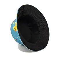 Women's Retro Duck Printing Wide Eaves Bucket Hat main image 3