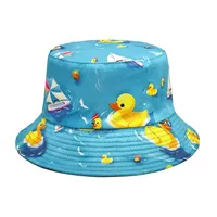 Women's Retro Duck Printing Wide Eaves Bucket Hat main image 1