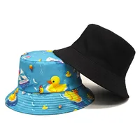 Women's Retro Duck Printing Wide Eaves Bucket Hat main image 5