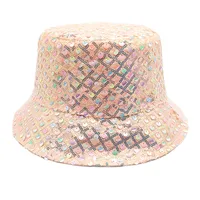 Unisex Retro Geometric Wide Eaves Bucket Hat sku image 3