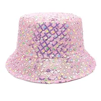 Unisex Retro Geometric Wide Eaves Bucket Hat sku image 5