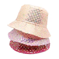 Unisex Retro Geometric Wide Eaves Bucket Hat main image 5