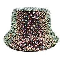 Unisex Retro Geometric Wide Eaves Bucket Hat sku image 4