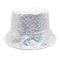 Unisex Retro Geometric Wide Eaves Bucket Hat sku image 2