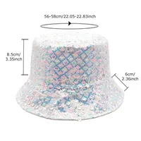 Unisex Retro Geometric Wide Eaves Bucket Hat main image 2