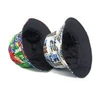 Unisex Retro Streetwear Letter Printing Wide Eaves Bucket Hat main image 4