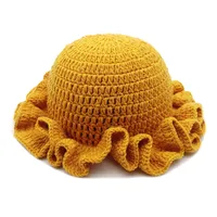 Women's Elegant Simple Style Solid Color Ruffles Wool Cap sku image 3