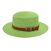 Unisex Vacation Simple Style Color Block Big Eaves Straw Hat sku image 11