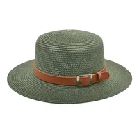 Unisex Vacation Simple Style Color Block Big Eaves Straw Hat sku image 15