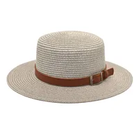 Unisex Vacation Simple Style Color Block Big Eaves Straw Hat sku image 19