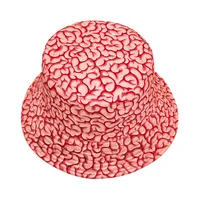 Unisex Funny Streetwear Brain Wide Eaves Bucket Hat main image 4