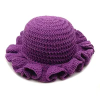 Women's Elegant Simple Style Solid Color Ruffles Wool Cap sku image 2