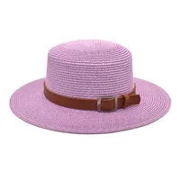 Unisex Vacation Simple Style Color Block Big Eaves Straw Hat sku image 10