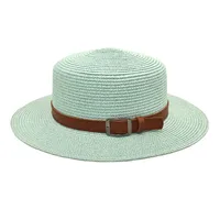 Unisex Vacation Simple Style Color Block Big Eaves Straw Hat sku image 18
