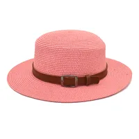 Unisex Vacation Simple Style Color Block Big Eaves Straw Hat sku image 4