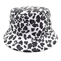 Unisex Streetwear Leopard Wide Eaves Bucket Hat sku image 1