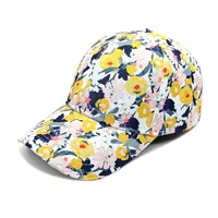 Unisex Streetwear Flower Curved Eaves Baseball Cap sku image 2