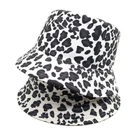 Unisex Streetwear Leopard Wide Eaves Bucket Hat main image 4