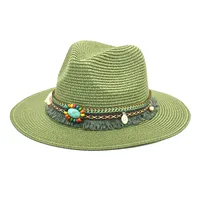 Unisex Retro Streetwear Geometric Big Eaves Straw Hat sku image 14